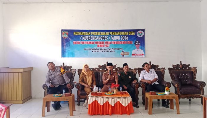 Musrenbang Desa Sidoarjo Tahun 2026 untuk Penyusunan RKPD Tahun 2027