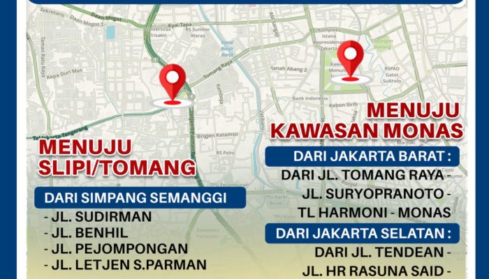 Polda Metro Jaya Siapkan Rekayasa Lalulintas Situasional, Warga Diimbau Rencanakan Perjalanan