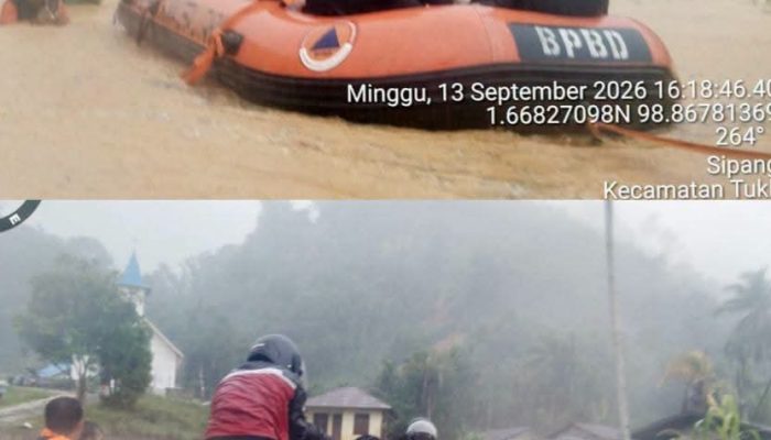 Pemkab Tapteng Gerak Cepat,Saat Hujan Deras Pastikan Evakuasi dan Penanganan Berjalan Lancar