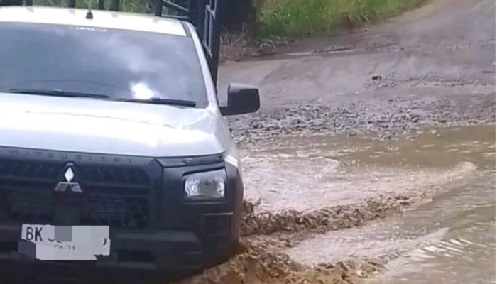 Rusak Parah dan Banyak Lubang, Masyarakat Menanti pembangunan Jembatan Merah – Lingga Bayu Sudah Banyak Korban Kecelakaan