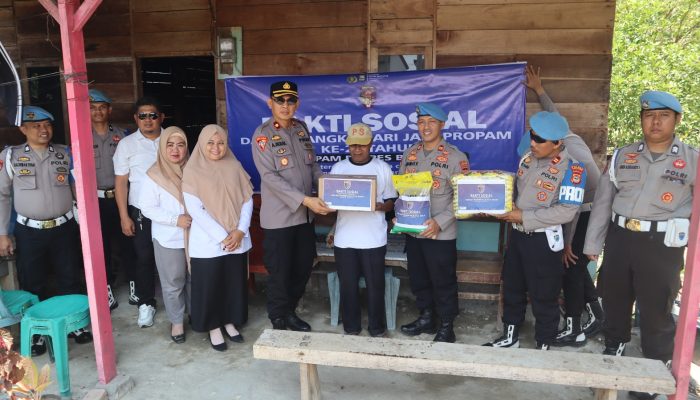 Sambut HUT Propam ke 24 Sippropam Polres Bantaeng Gelar Baksos