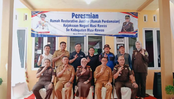 Peresmian Rumah Restorative Justice Kejaksaan Negeri Sekabupaten Musi Rawas di Desa Widodo 12 Oktober 2026