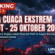 BMKG Peringatkan, Cuaca Ekstrim Sumut Masih Berlanjut Besok 25 Oktober 2026, Mandailing Natal Hujan
