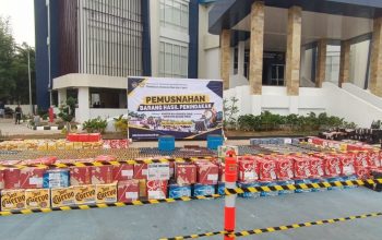 Beacukai Sumbagtim Musnahkan 22,4 Juta Batang Rokok Ilegal, Potensi Kerugian Negara Rp 20,56 Miliar