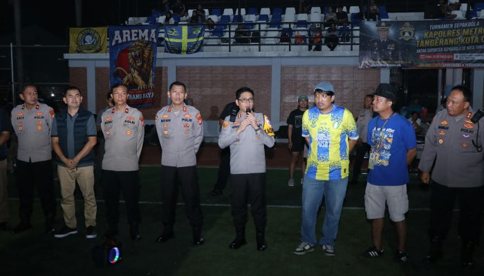Rangkul 300 Suporter, Kapolres Metro Tangerang Kota Ajak Jaga Kota Tangerang Tetap Kondusif