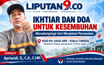SUMPAH PEMUDA 2026: DI TENGAH IKHTIAR MENEMANI ISTRI BEROBAT, JURNALIS LIPUTAN9.CO TITIPKAN HARAPAN, DOA, DAN PESAN KEMANUSIAAN UNTUK TANJAB BARAT