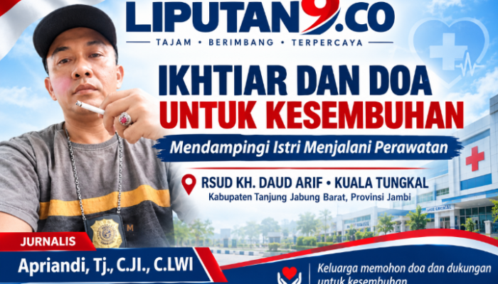 SUMPAH PEMUDA 2026: DI TENGAH IKHTIAR MENEMANI ISTRI BEROBAT, JURNALIS LIPUTAN9.CO TITIPKAN HARAPAN, DOA, DAN PESAN KEMANUSIAAN UNTUK TANJAB BARAT